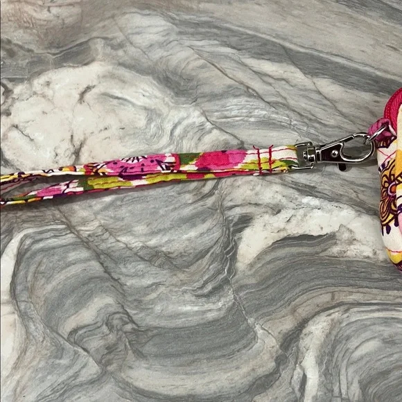 Vera Bradley Floral Quilted Wristlet - Pink Multicolor - Picture 4 of 7